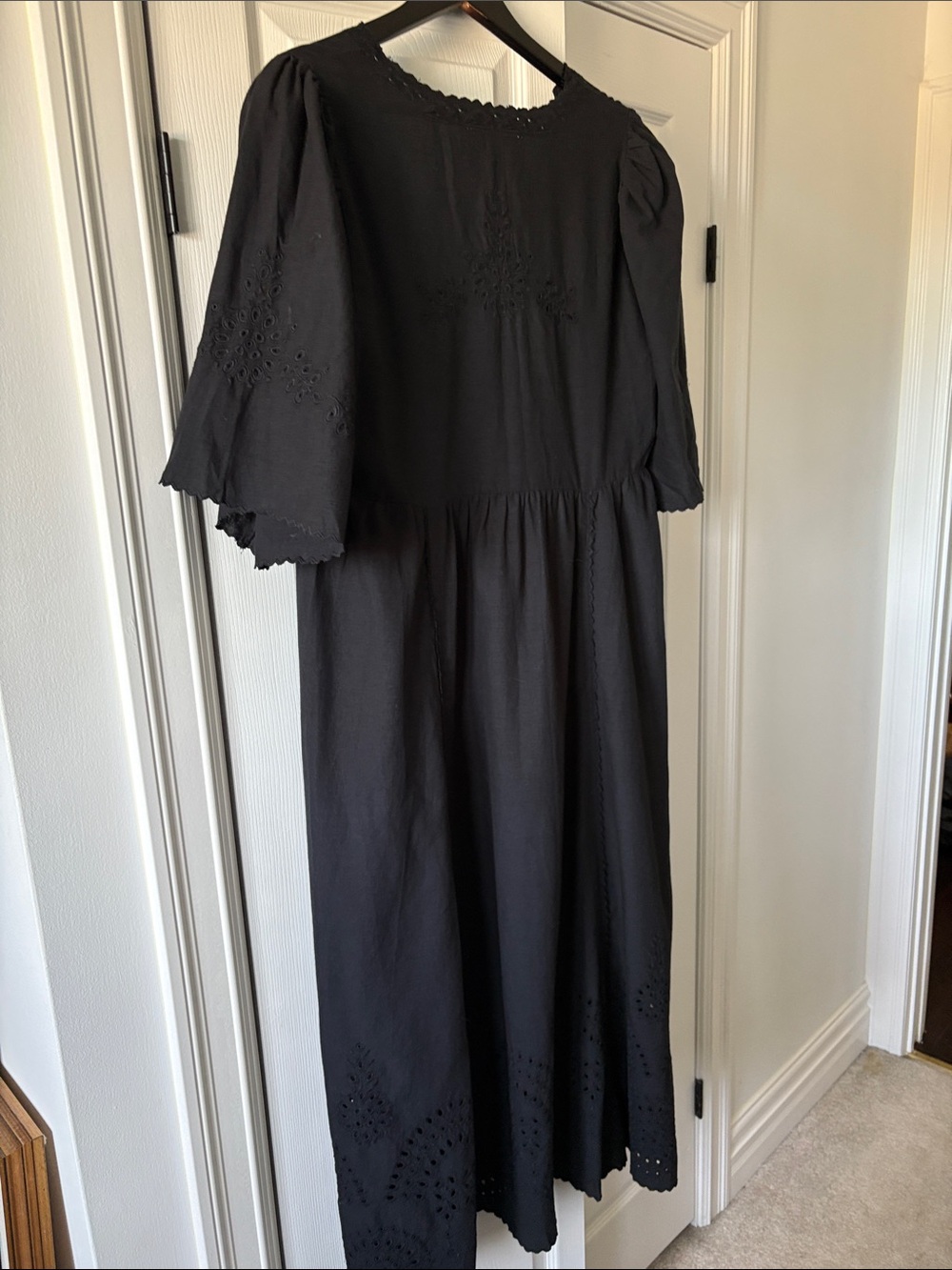 The Great Black Eyelet Maxi Dress - Picture 3 of 9